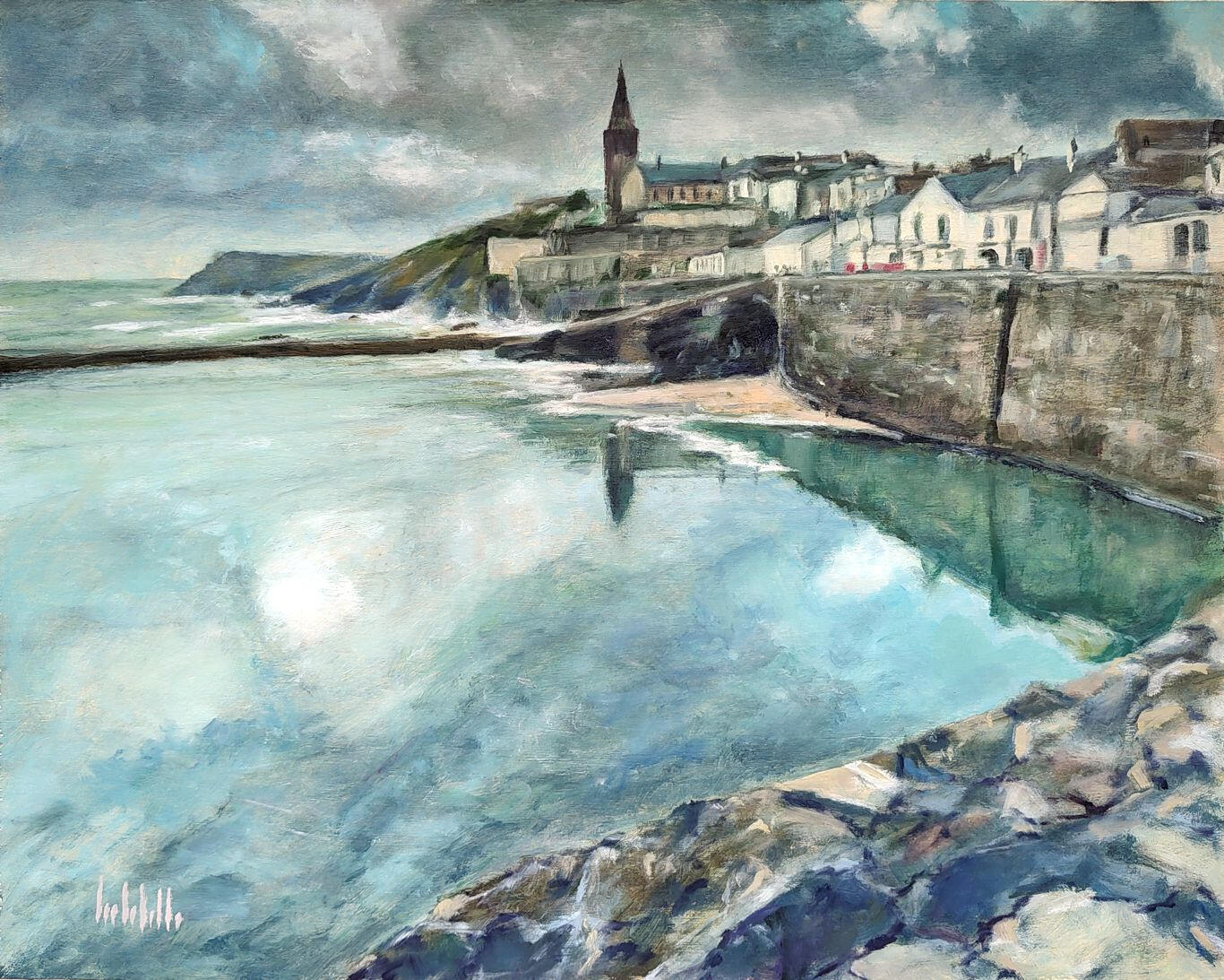 CORNWALL - Oil on board 50x40cm