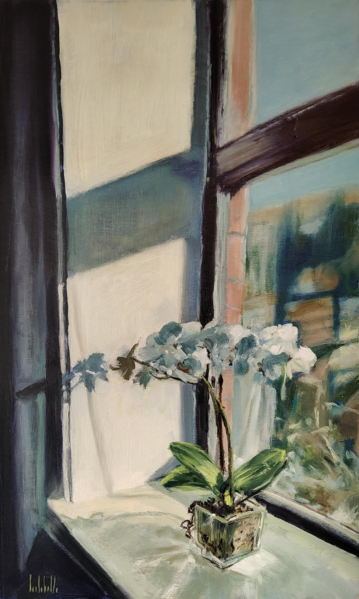 🔴 ORCHIDEE D'INVERNO - Oil on cardboard 30x50cm