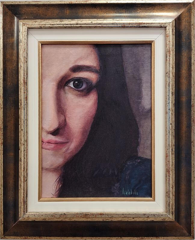 🔴 MY WIFE - 25x35cm oil on canvas