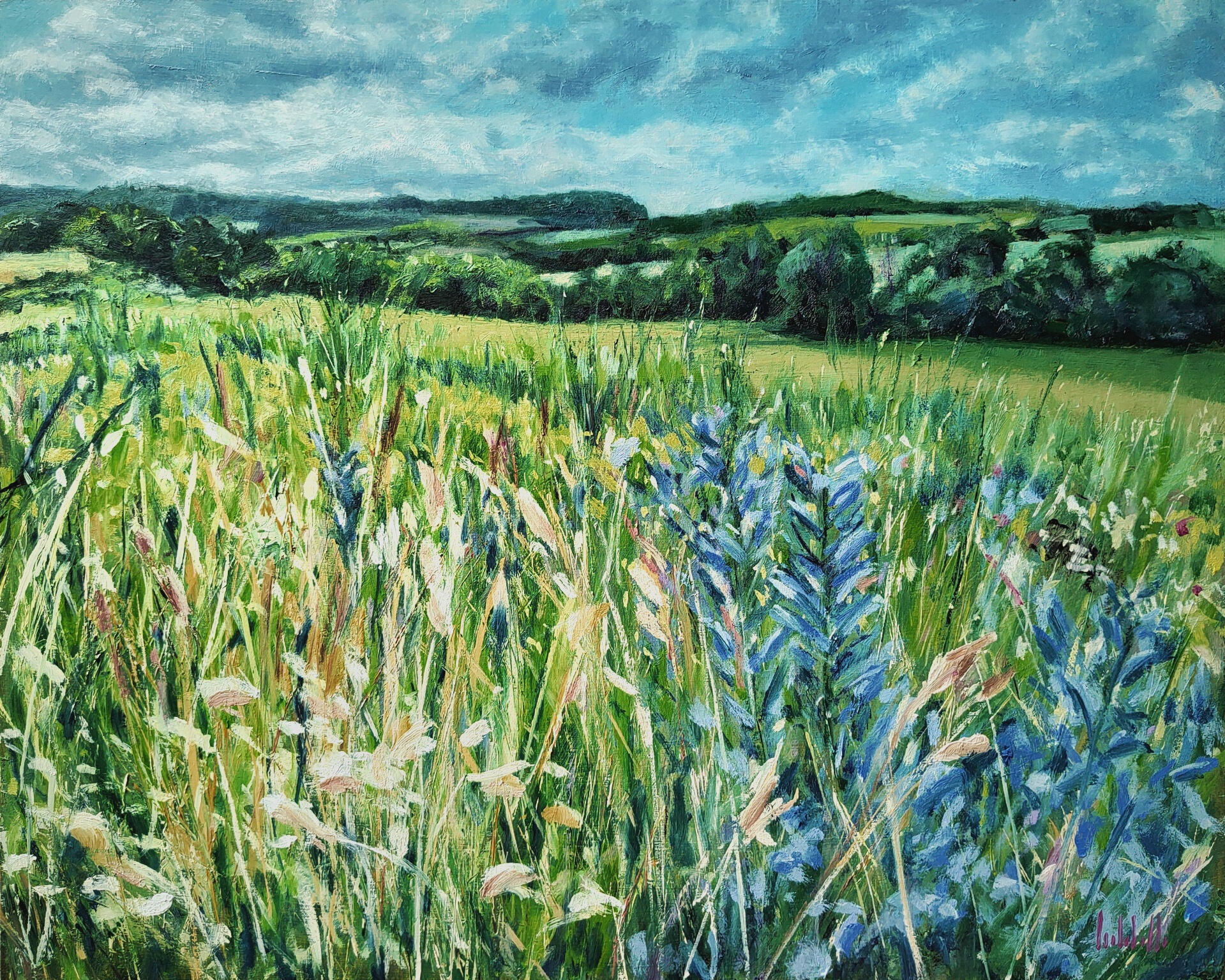 INIZIO D'ESTATE - Oil on cradled wood panel 50x40cm