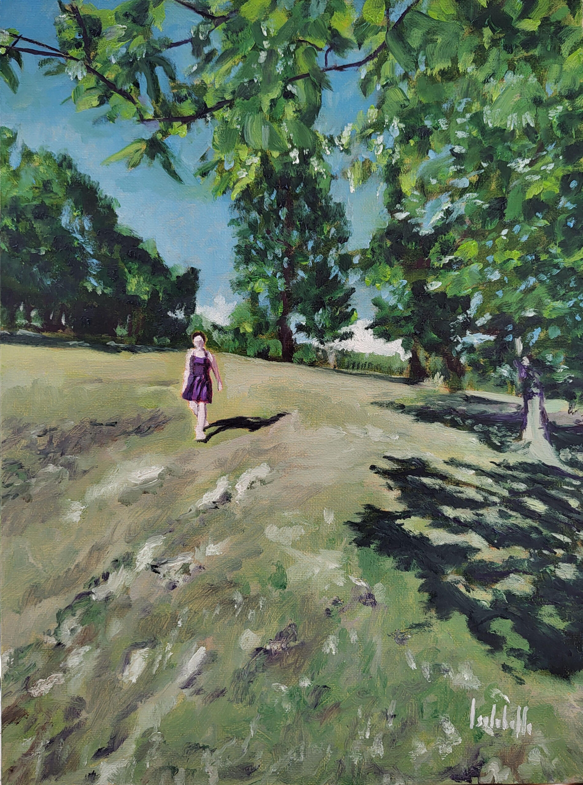 "LA DONZELLETTA VIEN DALLA CAMPAGNA..." - Oil on canvas board 30x40cm