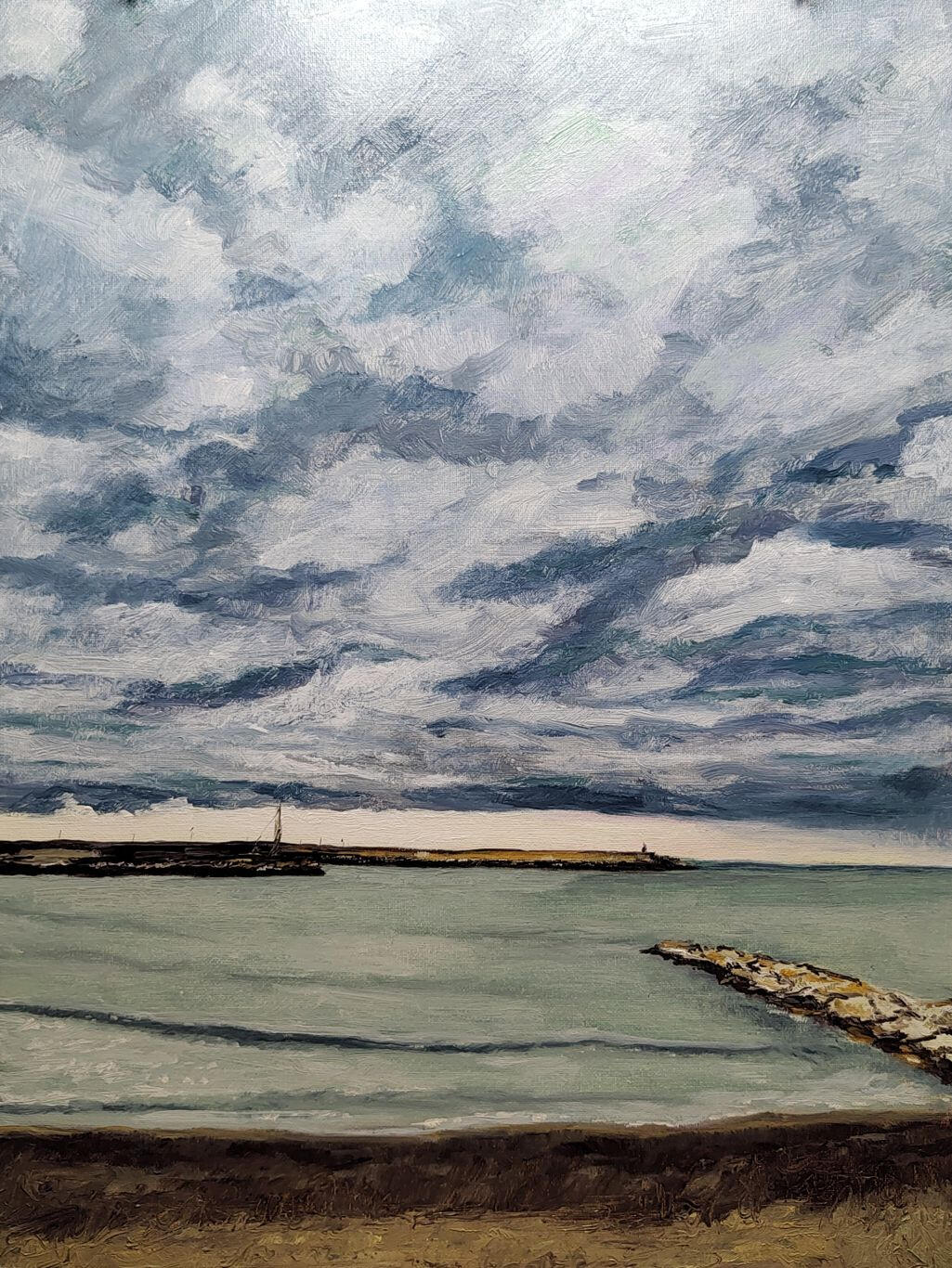 LA QUIETE PRIMA DELLA TEMPESTA - Oil on canvas board 30x40cm