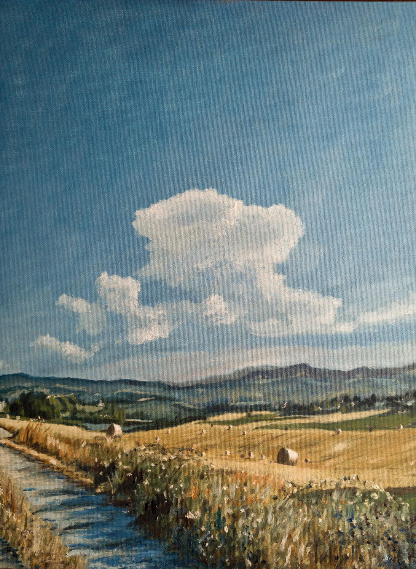 🔴 CAMPAGNA TOSCANA - 30x40 cm oil on canvas board